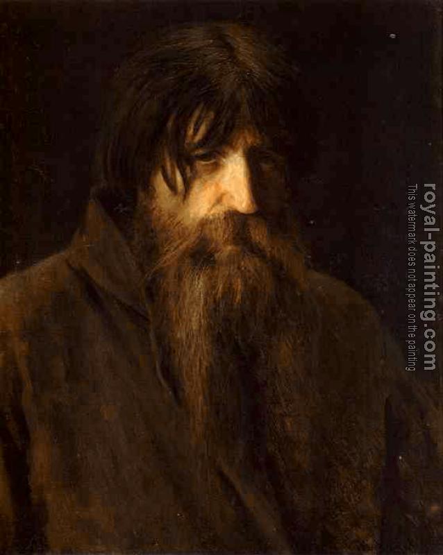 Ivan Nikolaevich Kramskoy : Head of an Old Peasant